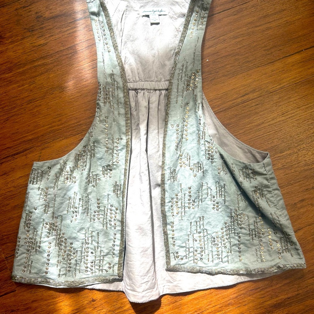 American Eagle Beaded Vest